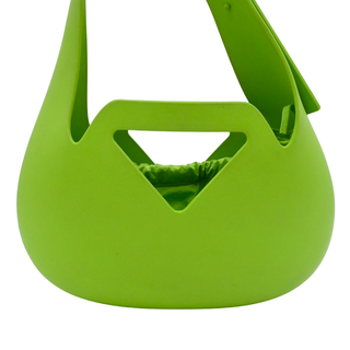 BOTTEGA VENETA | Lime Green Punch Rubber Molded Shoulder Bag