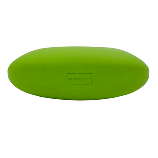 BOTTEGA VENETA | Lime Green Punch Rubber Molded Shoulder Bag