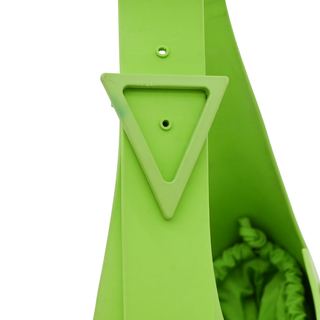 BOTTEGA VENETA | Lime Green Punch Rubber Molded Shoulder Bag