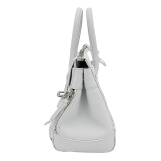 RALPH LAUREN | White Leather Ricky 27 Top Handle Bag