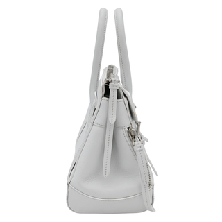 RALPH LAUREN | White Leather Ricky 27 Top Handle Bag