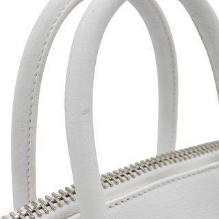 RALPH LAUREN | White Leather Ricky 27 Top Handle Bag