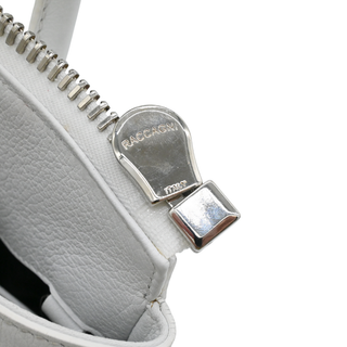 RALPH LAUREN | White Leather Ricky 27 Top Handle Bag