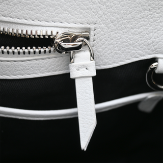 RALPH LAUREN | White Leather Ricky 27 Top Handle Bag