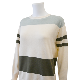BRUNELLO CUCINELLI | Striped Wool-Blend Knit Sweater