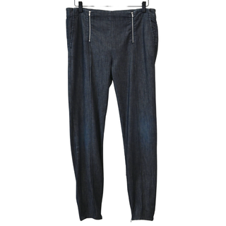 THE ROW | Dark Denim Zipper Waist Pants