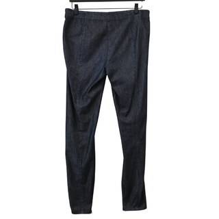 Dark Denim Zipper Waist Pants