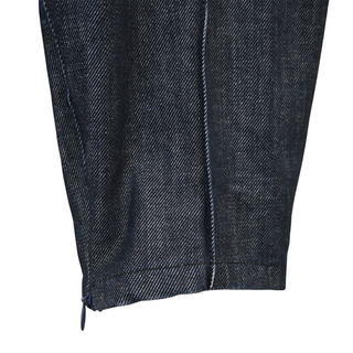 Dark Denim Zipper Waist Pants