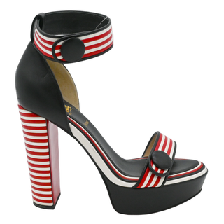 Barabonbon Striped Platform Heels