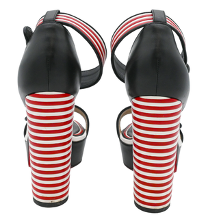 Barabonbon Striped Platform Heels