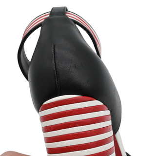 Barabonbon Striped Platform Heels