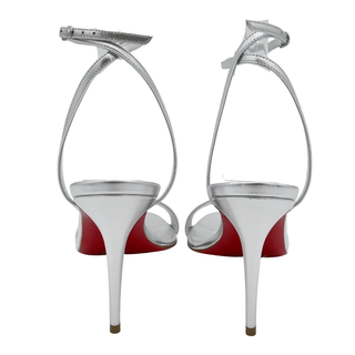 Miss Z Silver Metallic Leather Pumps