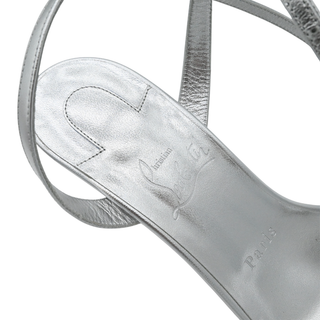 Miss Z Silver Metallic Leather Pumps