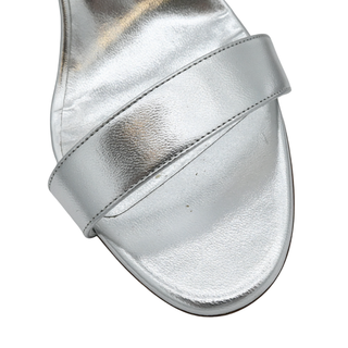 Miss Z Silver Metallic Leather Pumps