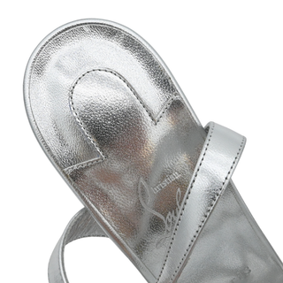 Miss Z Silver Metallic Leather Pumps