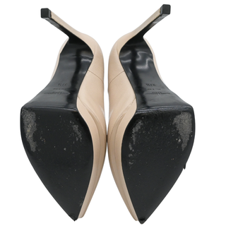 Janis Nude Leather Platform Pumps