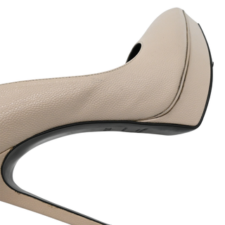 SAINT LAURENT | Janis Nude Leather Platform Pumps