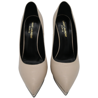 Janis Nude Leather Platform Pumps