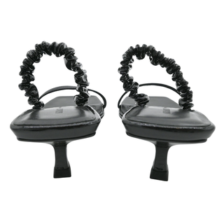 KHAITE | Georgia Kitten-Heel Patent Heel Sandals