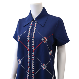 Mabel Embroidered Mini Dress
