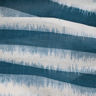 CHRISTIAN DIOR | Blue Striped Cotton Midi Skirt