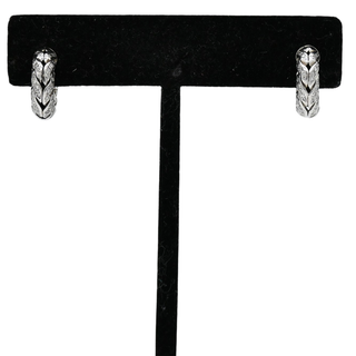 Diamond Classic Chain Huggie Hoop Earrings