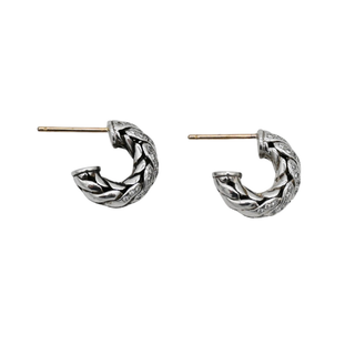 JOHN HARDY | Diamond Classic Chain Huggie Hoop Earrings