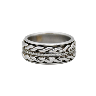 Pave Diamond Spinner Ring