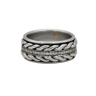 Pave Diamond Spinner Ring