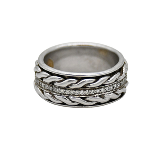 JOHN HARDY | Pave Diamond Spinner Ring