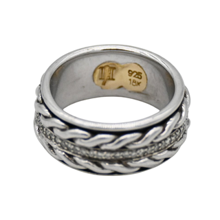Pave Diamond Spinner Ring