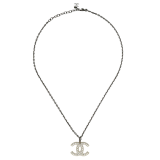 CHANEL | Crystal CC Pendant Necklace