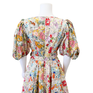 Clover Floral Linen Mini Dress