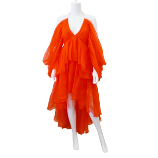 ZIMMERMANN | Natura Tiered Silk Organza Mini Dress