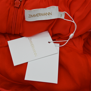 ZIMMERMANN | Natura Tiered Silk Organza Mini Dress