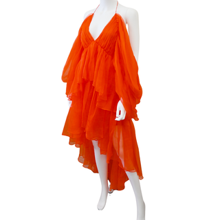 ZIMMERMANN | Natura Tiered Silk Organza Mini Dress