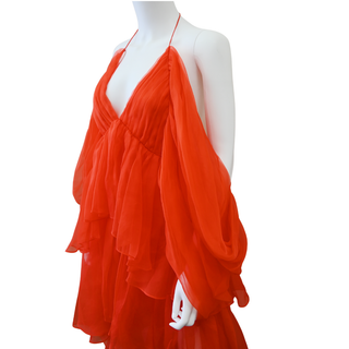 ZIMMERMANN | Natura Tiered Silk Organza Mini Dress