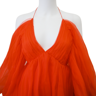ZIMMERMANN | Natura Tiered Silk Organza Mini Dress