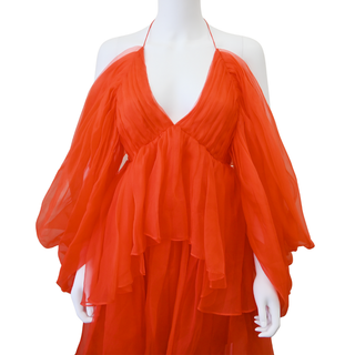 ZIMMERMANN | Natura Tiered Silk Organza Mini Dress