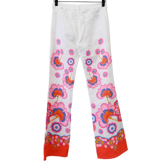 DIESEL | Pink Flower Power Linen-Blend Jeans
