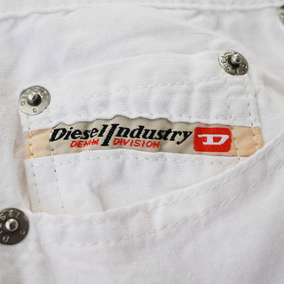 DIESEL | Pink Flower Power Linen-Blend Jeans