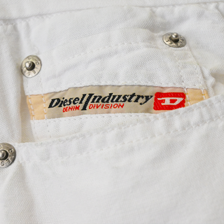 DIESEL | Green Flower Power Linen-Blend Jeans