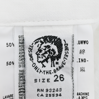 DIESEL | Green Flower Power Linen-Blend Jeans