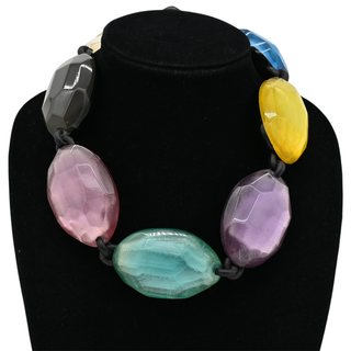 MONIES | Multicolor Acrylic Stone Necklace