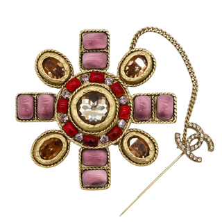 Gripoix Cross Brooch