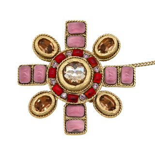 CHANEL | Gripoix Cross Brooch