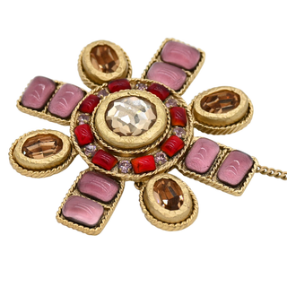 CHANEL | Gripoix Cross Brooch