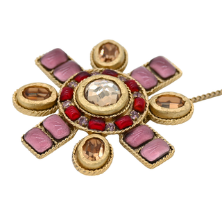 CHANEL | Gripoix Cross Brooch