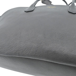 PRADA | Black Large Leather Tote Bag