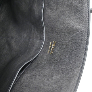 PRADA | Black Large Leather Tote Bag